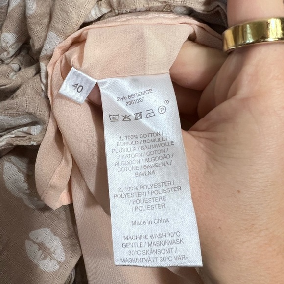 Hofmann Copenhagen Beige Lips Tiered Midi Dress - Picture 7 of 7